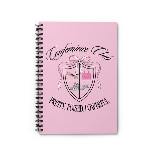 'Confemince Club' Spiral Notebook - Ruled Line