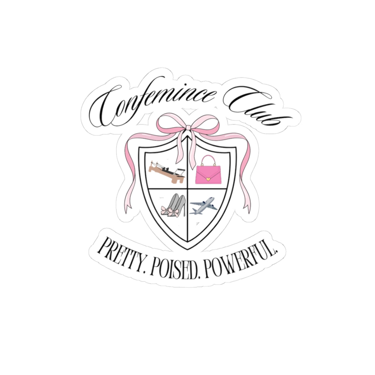 'Confemince Club' Kiss-Cut Stickers