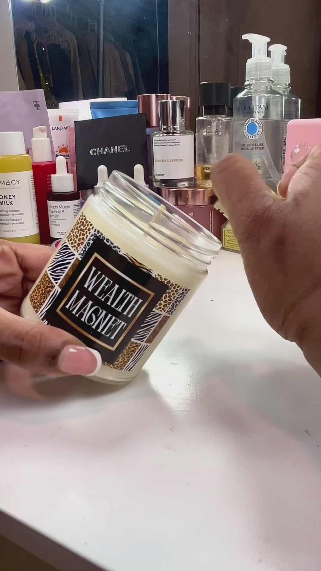 Light your intentions. These luxury manifestation candles help you attract love, money, and confidence with feminine energy, high standards, and rich girl vibes. Magick ritual glamour witch spell tools.